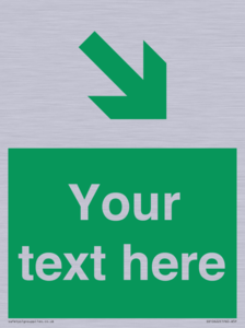 Custom Safe condition: Green Down right arrow